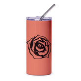 Rose Tumbler, Floral Tumbler, Flower Tumbler, Botanical Gift, Rose Design, Unique Tumbler, Gift For Her, Trendy Tumbler, Rose Lover Gift - Tawshia